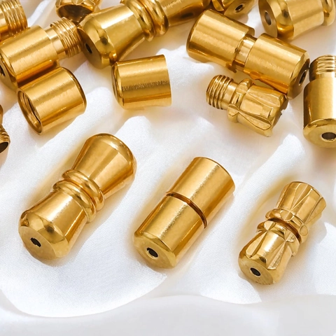 Chiusure A Vite In Acciaio Inossidabile Connettori Filettati Per Creazione Gioielli Collana Bracciale DIY Non Scolorisce