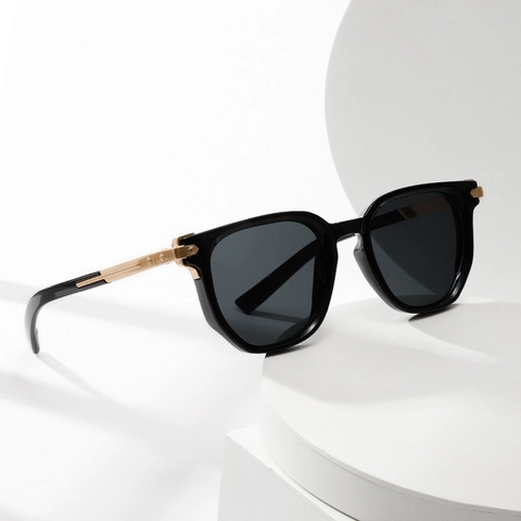 Lunettes De Soleil Carrées Rétro Monture À Double Pont Alliage TR90 Protection UV400 Mode Pour Hommes Femmes