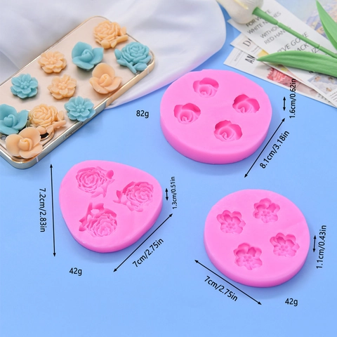 Moule En Silicone Fleur Rose Forme De Feuille 3D Rose Pour Décoration De Gâteau DIY Pâtisserie Chocolat Fondant Savon Résine
