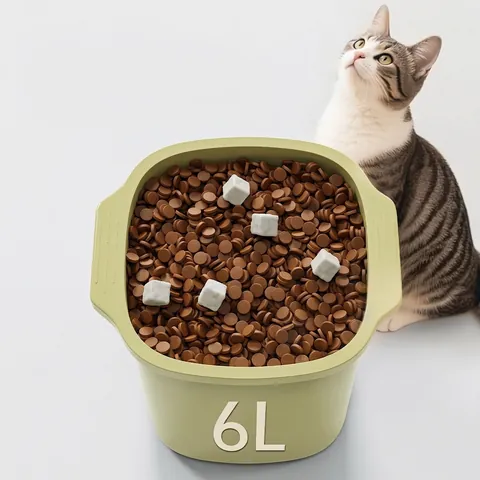 Pet Food Storage Bucket Airtight Dog Cat Kibble Container Moisture Proof Insect Resistant Opaque Sealing Tank Press Lid