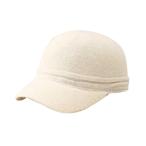 Wool Blend Knitted Baseball Cap Warm Winter Peaked Hat Solid Color Casual Outdoor Fashion Accessory For Men And Women