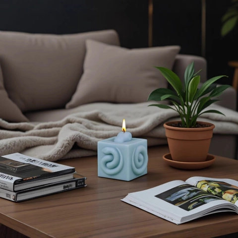 Stampo Per Candele In Silicone Quadrato Bestia Mitica Rilievo Serpente 3D Fai Da Te Aromaterapia Strumento Artigianale