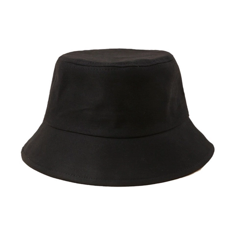 Minimalist Cotton Bucket Hat Breathable Sun Protection Outdoor Casual Plain Solid Color Unisex Sun Cap
