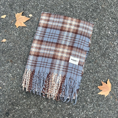 Klassischer Karoschal Für Damen Herbst Winter Dick Schal Aus Kaschmirimitat Weich Warm Lang Quastenschal Mode Wickel Für Damen