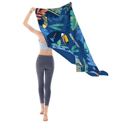 Serviette De Plage En Microfibre À Séchage Rapide Grande Serviette De Bain Absorbante Pour La Natation Voyage Motif Mandala