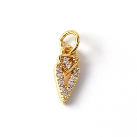 Charms Gioielli DIY Rame Placcato Oro Vero Zirconia Stella Marina Fulmine Pendente Per Creazione Collana Bracciale