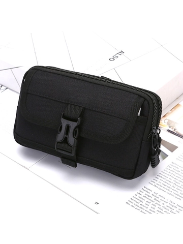 Tactical Cell Phone Pouch Nylon Belt Waist Bag Molle Utility Gadget Carry Case For Outdoor Men