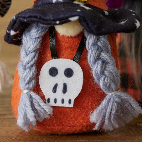Halloween Gnome Plush Ornaments Cloth Felt Faceless Dolls Wizard Hat Pumpkin Skull Decor Home Hanging