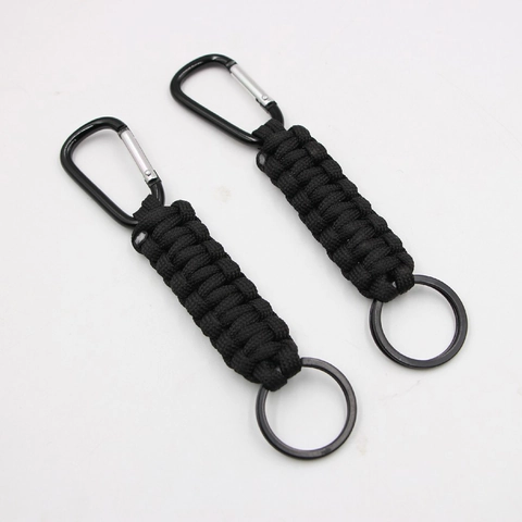 Portachiavi In Paracord Con Moschettone In Nylon Intrecciato Anello Chiave Per Campeggio Escursionismo All Aperto