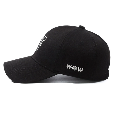 Casquette De Baseball En Coton Avec Broderie Lettre W Ajustable Protection Solaire Extérieur Sport Chapeau Pour Hommes Femmes