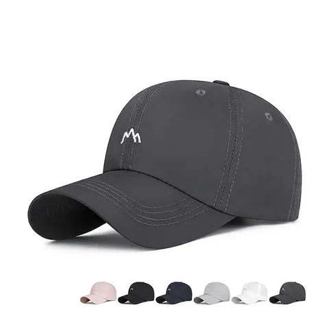 Baseball Cap Pongee Polyester Quick Dry Breathable Sunshade Outdoor Sport Hat Mountain Embroidery For Men Women Adjustable