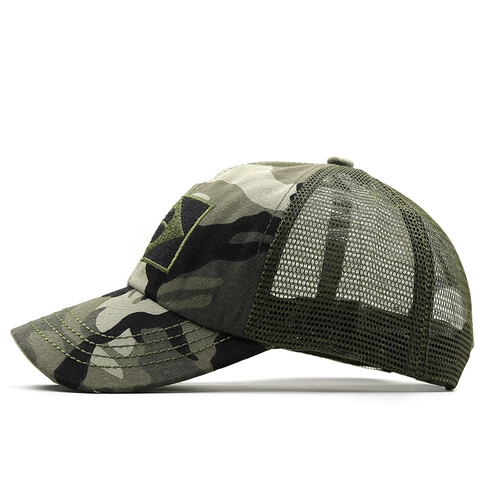 Gorra De Béisbol Bordado Bandera Brasil Camuflaje Malla Trucker Hat Ajustable Deporte Aire Libre Hombre
