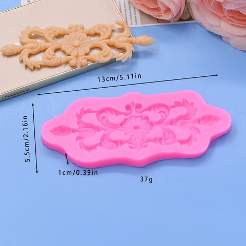 Barok Bloemen Reliëf Siliconen Mal Vintage Blad Fondant Taart Decoreren Tool DIY Chocolade Handgemaakte Zeep Ambachtelijke