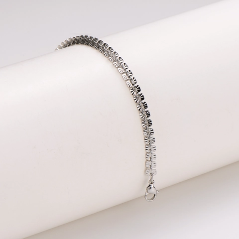 Pulsera De Cadena Geométrica Facetada Acero Inoxidable 304 Joyería Elegante Minimalista Mujeres Ajustable Brillo
