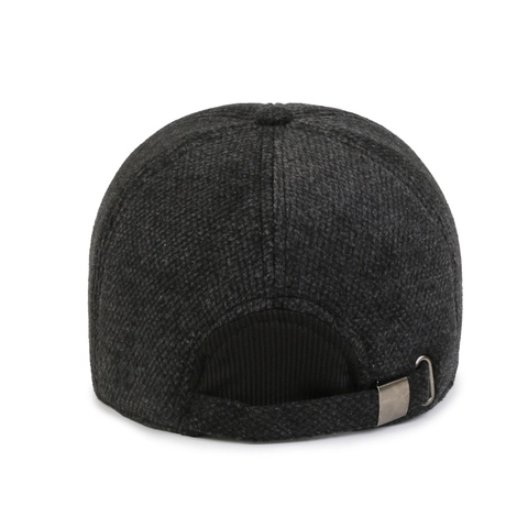 Winter Men Fleece Lined Baseball Cap With Ear Protection Thickened Adjustable Outdoor Warm Hat Casual Cotton Woolen Cap