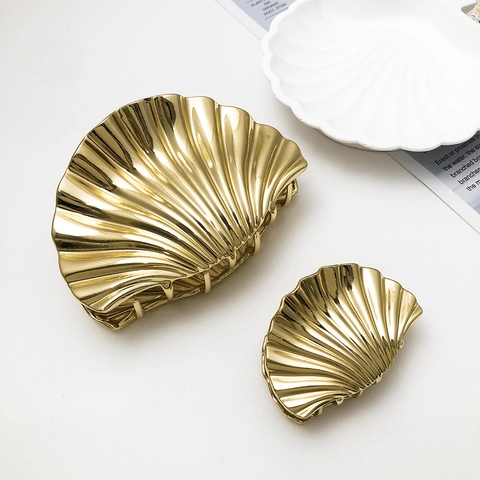 Mollette Per Capelli A Conchiglia Lega Metallo Forcina Squalo Retro A Forma Di Conchiglia Per Donne Ragazze Accessori
