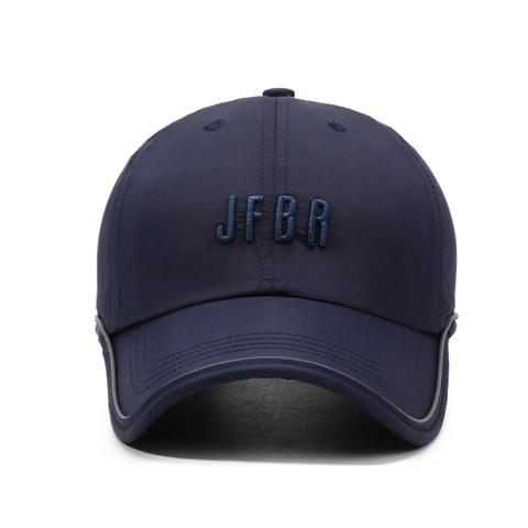 Baseball Cap Quick Dry Polyester Sun Hat Breathable Outdoor Sports Unisex Embroidery Adjustable Curved Brim Reflective