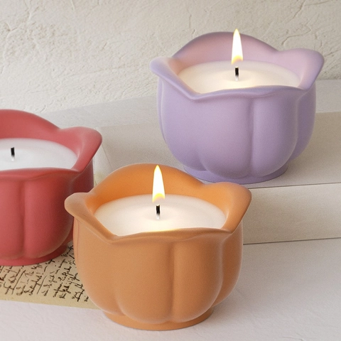 Stampo In Silicone A Forma Di Rosa Per Fai Da Te Tazza Per Candele Profumate Scatola Di Immagazzinaggio In Resina Artigianato