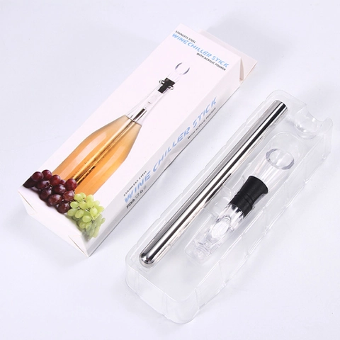 Bastoncino Refrigerante Per Vino In Acciaio Inossidabile 304 Con Versatore Aeratore In Acrilico Accessorio Bar