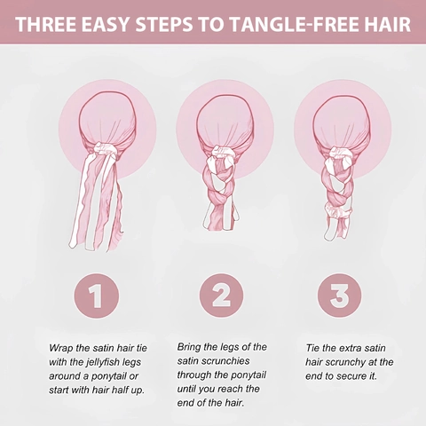 Heatless Hair Curler Jellyfish Shape Satin Satin Ribbon Scrunchie Sleep Overnight Curls Styling Tools For Women