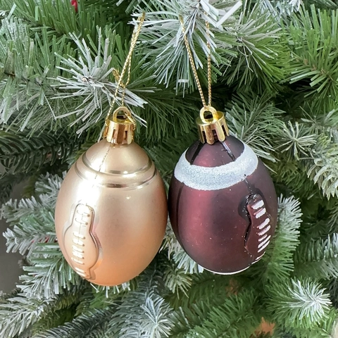 Kerstboom Hangende Ornamenten Plastic Amerikaans Voetbal Rugby Feest Decoraties Metaal Sport Thema
