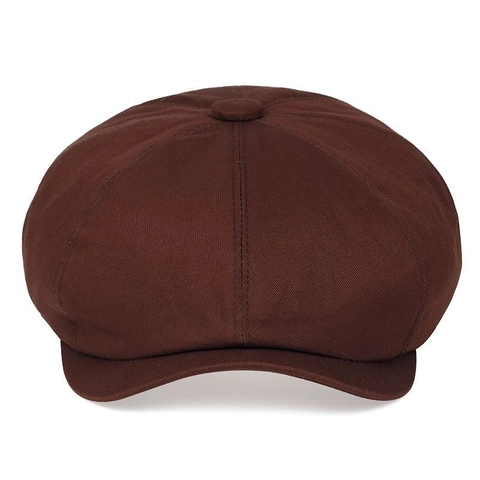 Retro Newsboy Cap Octagonal Hat Cotton Blend Breathable Sun Protection British Style For Men Women Casual Solid Color