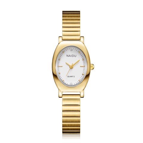 Elegante Orologio Al Quarzo Ovale Per Donna Orologio Da Polso Vintage In Lega Con Accenti Di Strass E Quadrante Minimalista