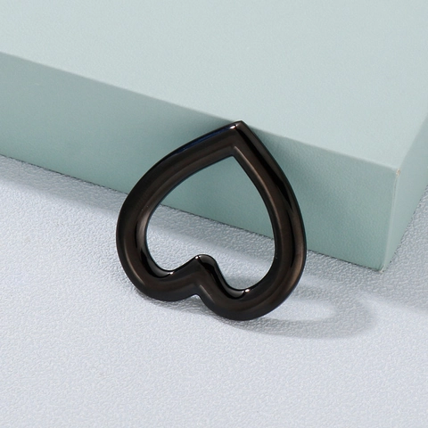 Ciondolo Cuore Cavo Ciondoli In Acciaio Inossidabile Per Creazione Di Gioielli DIY Accessori Metallo Lucido Liscio