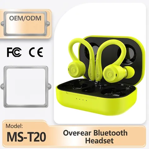 Auricolari Bluetooth Wireless Sportivi TWS V5.4 Impermeabili Stereo Silicone Lunga Durata Corsa Palestra