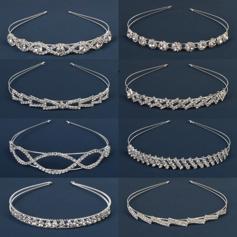 Cerchietto Per Capelli Con Strass Stile Coreano Corona Da Sposa Per Donna Accessori Per Capelli Principessa Elegante Metallo