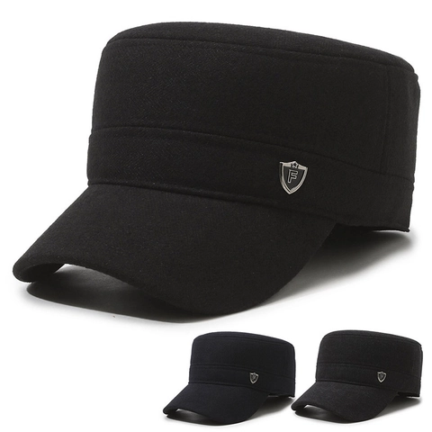 Cappello Militare In Lana Uomo Inverno Caldo Foderato In Pile Con Paraorecchie Pieghevoli Regolabile