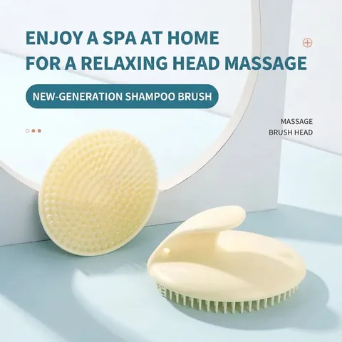 Scalp Massager Shampoo Brush PE Material Deep Cleaning For Hair Washing And Head Massage Ergonomic Handle Universal