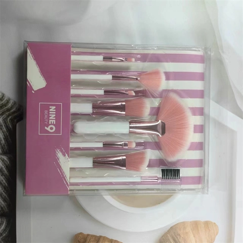 Make-up Borstels Voor Foundation Oogschaduw Poeder Zachte Synthetische Borstelharen Plastic Handvat Draagbare Schoonheidshulpmiddelen