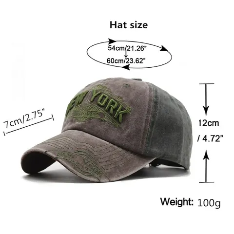 Gorra De Béisbol De Algodón Lavado Vintage Bordada Ajustable Gorra De Sol Retro Para Deportes Al Aire Libre Hombres Mujeres
