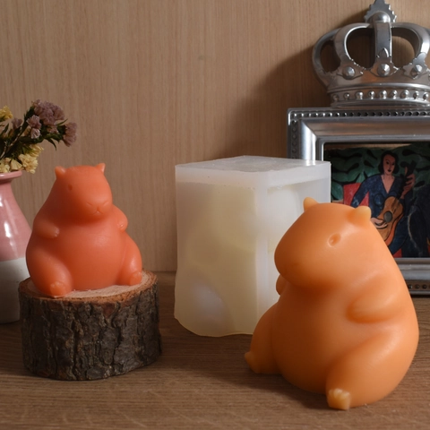 Capybara Silicone Mold 3D Animal Shape For DIY Scented Candle Soap Resin Casting Cake Decorating Fondant Baking
