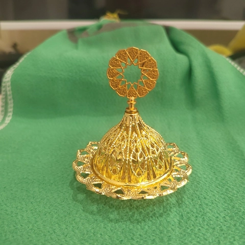 Bruciatore Di Incenso Cavo Oro Metallo Stile Arabo Medio Oriente Incensiere Decorazione Casa Aromaterapia Ornamento