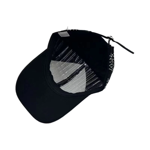 Rhinestone Baseball Cap Cotton Sparkling Adjustable Sun Protection Fashion Outdoor Women Bling Hat