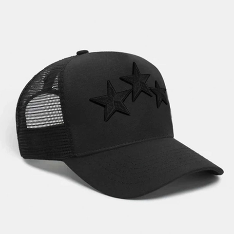 Stars Bestickte Trucker Hat Mesh Atmungsaktive Sonnenschutz Verstellbare Baseballkappe Männer Frauen Streetwear