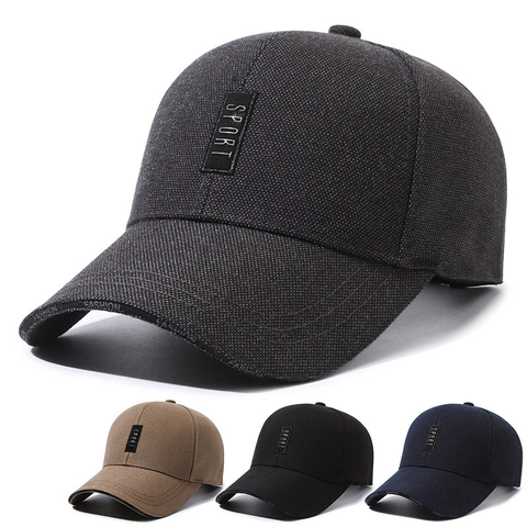 Herren Baseballkappe Polyester Atmungsaktiv Sonnenschutz Outdoor Sport Hut Verstellbar Lässig Mode Sport Buchstabe