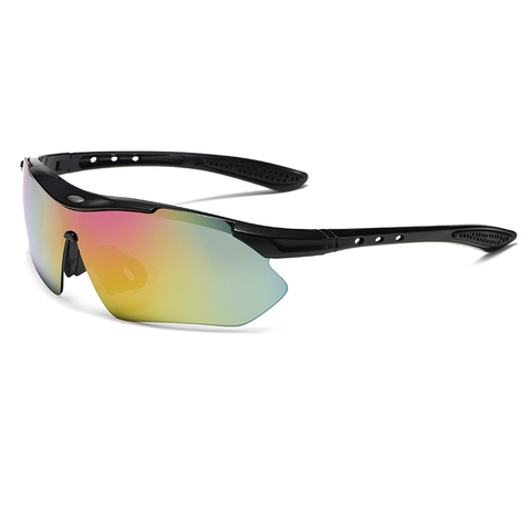 Sports Sunglasses Polarized UV400 PC Material Lightweight Wraparound Design For Cycling Outdoor Activities Men Women