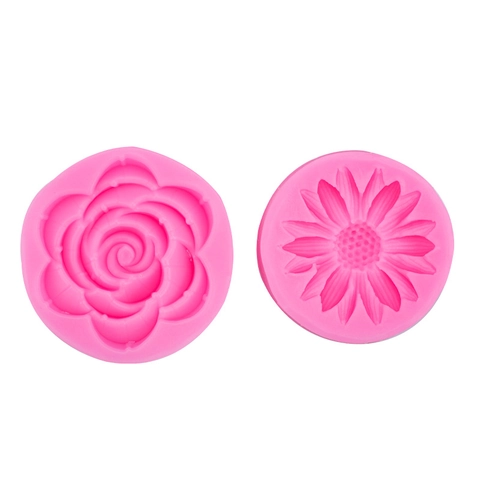 Siliconen Bloemenvorm Zonnebloem Madeliefje Roos Vormen Voor Taart Decoreren Fondant DIY Aromatherapie Zeep Maken Tool