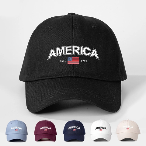 Gorra De Béisbol America 1776 Bandera De EE UU Ajustable Transpirable Protección Solar Estilo Vintage Para Hombre Y Mujer