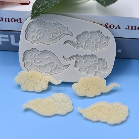 Wolke Silikonform Glücksverheißendes Muster Für DIY Kuchen Fondant Schokolade Mousse Kerzenherstellung