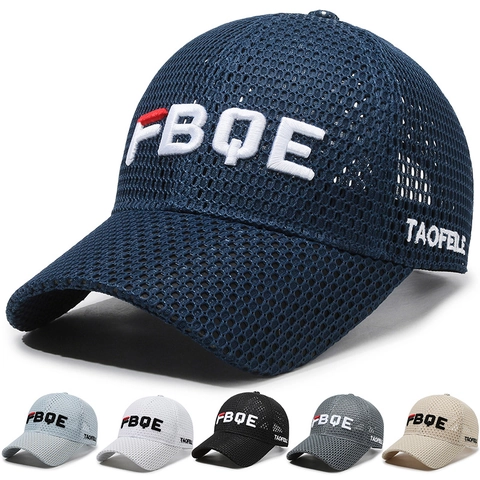 Gorra Béisbol Malla Transpirable Protección Solar Deporte Aire Libre Sombrero Camionero Bordado Ajustable Hombres Mujeres