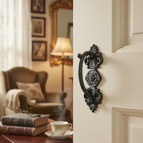 Maniglia Per Porta In Ghisa Vintage Stile Europeo Rilievo Goffrato Maniglia Decorativa Per Armadietto Cassetto Giardino