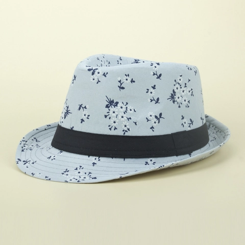 Cappello Fedora Da Donna Con Stampa Floreale Misto Cotone Cappello Da Sole Estivo Con Motivo Margherite