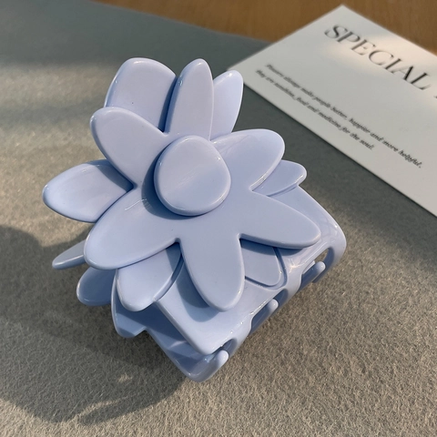 Molletta Per Capelli Fiore Acetato Di Cellulosa Satinato Clip Squalo Stile Coreano Dolce Elegante Accessori Per Capelli Per Donne
