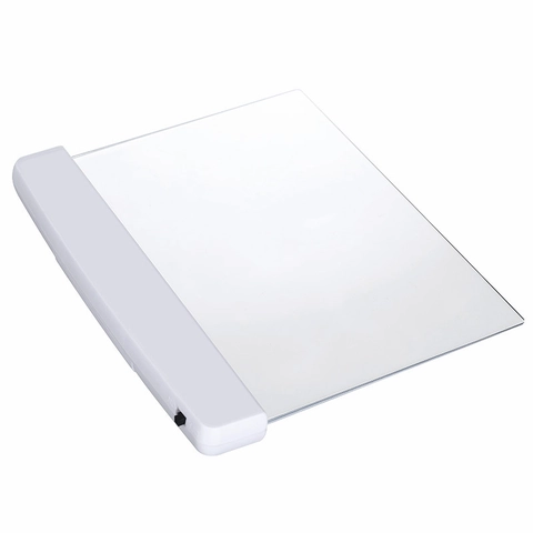 Portable LED Flat Panel Reading Light Eye Protection Night Vision Book Light Transparent Reading Panel Lamp For Home School Travel