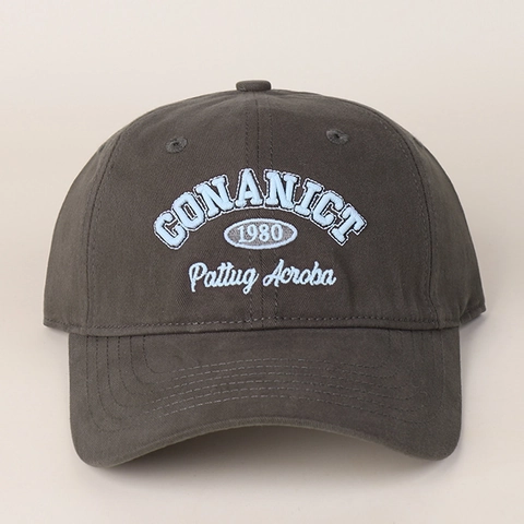 Vintage Cotton Baseball Cap With 3D Letter Embroidery Adjustable Soft Top Retro Style Sun Hat For Men Women