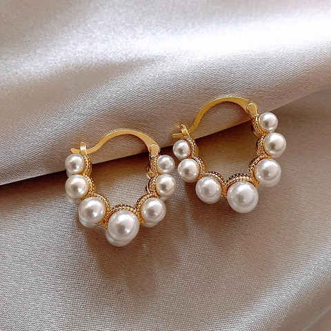 Geometrische Runde Creolen Mit Silber Ohrstecker Legierung Schmuck Minimalistischer Stil Für Frauen Accessoire